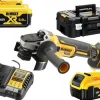 DEWALT SZLIFIERKA KĄTOWA 18V 125mm 2x5,0Ah XR LI-ION BEZSZCZOTKOWA DCG405P2