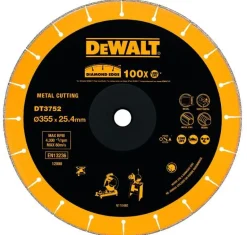 DEWALT TARCZA DIAMENTOWA EXTREME DO METALU 355 x 25,4mm
