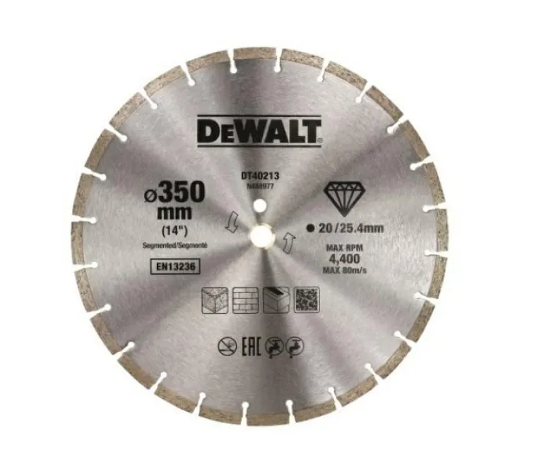 DEWALT TARCZA DIAMENTOWA 350x25,4mm SEGMENTOWA