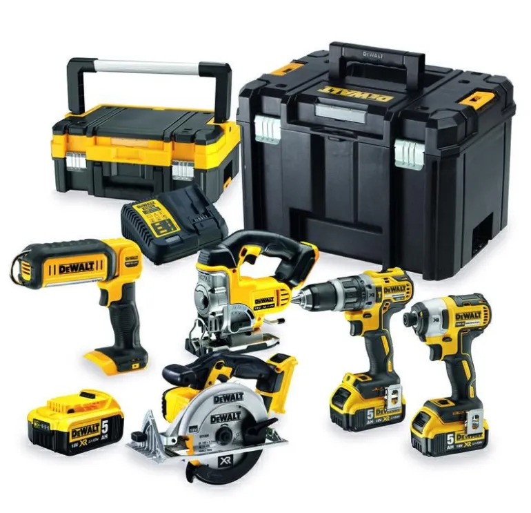 DEWALT ZESTAW COMBO 18V DCD796 +DCF887+DCS391+ DCS331+DCL050 + 3xDCB184 + DCB115 +TSTAK I+TSTAK VI