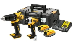 DEWALT ZESTAW COMBO 18V WKRĘTARKA UDAROWA DCD709 + ZAKRĘTARKA DCF809 2x1,7Ah POWERSTACK DCK2062E2T