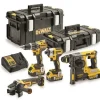 DEWALT.ZESTAW COMBO 18V DCG405+DCH273+ DCD796+DCF887+3xDCB184+DCB115+DS150+DS300