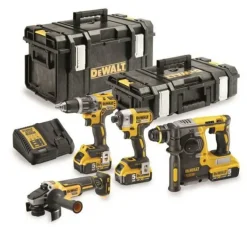 DEWALT.ZESTAW COMBO 18V DCG405+DCH273+ DCD796+DCF887+3xDCB184+DCB115+DS150+DS300