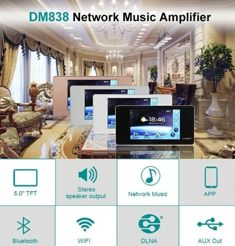 DSPPA Odtwarzacz DM838W white