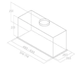 Elica FOLD BL MAT/A/52