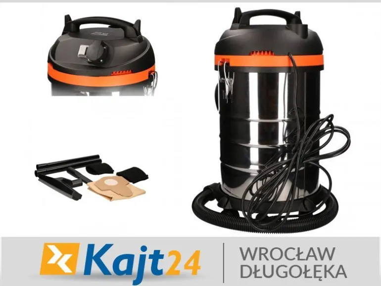 FASTER TOOLS Odkurzacz przemysłowy z gniazdem 1400W