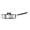 FISKARS PATELNIA 26cm / 2,8L Z POKRYWKĄ HARD FACE STEEL SZEFA KUCHNI