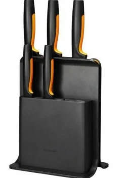 FISKARS ZESTAW 5 NOŻY W BLOKU CZARNYM FUNCTIONAL FORM