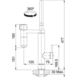 FRANKE VITAL CHROM 120.0551.218