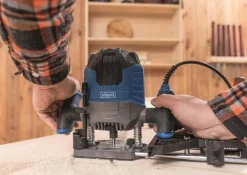 Frezarka górnowrzecionowa Scheppach WRT1200 + zestaw frezów w walizce