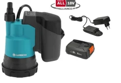 GARDENA AKUMULATOROWA POMPA DO CZYSTEJ WODY 2000/2 18V P4A ZESTAW (14600-20)