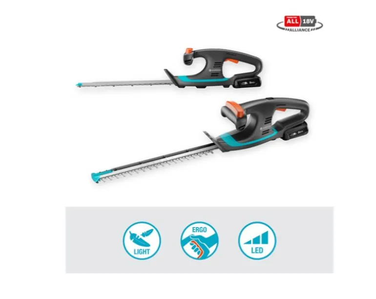 GARDENA Akumulatorowe nożyce do żywopłotu EasyCut 40/18V P4A – 14733-20