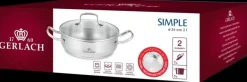 GERLACH.GARNEK Z POKRYWKĄ 24cm SIMPLE
