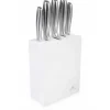 GERLACH.ZESTAW NOŻY W BLOKU 5szt. MODERN BIAŁY