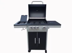 GRILL GAZOWY ALABAMA DEKRAFT 3+1 PALNIKI RUSZT ŻELIWNY + POKROWIEC