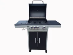 GRILL GAZOWY DEKRAFT 3+1 PALNIKI RUSZT ŻELIWNY + POKROWIEC (DE-G31)