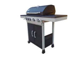 GRILL GAZOWY DEKRAFT (NEVADA) 4+1 (11,2+ 2,5 kW) - RUSZT ŻELIWNY+POKROWIEC