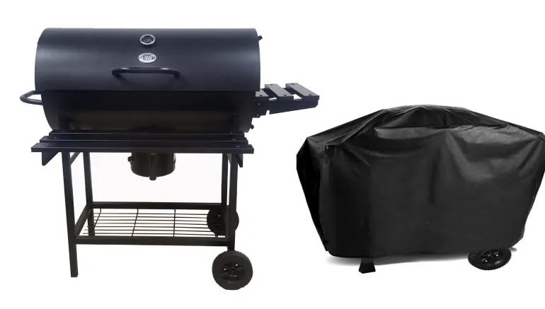 Grill Węglowy Activa Mastercook Beczka Ruszt Żeliwny 71x35cm 11260