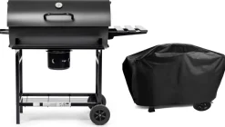 Grill Węglowy Activa Mastercook Beczka Ruszt Żeliwny 71x35cm 11260