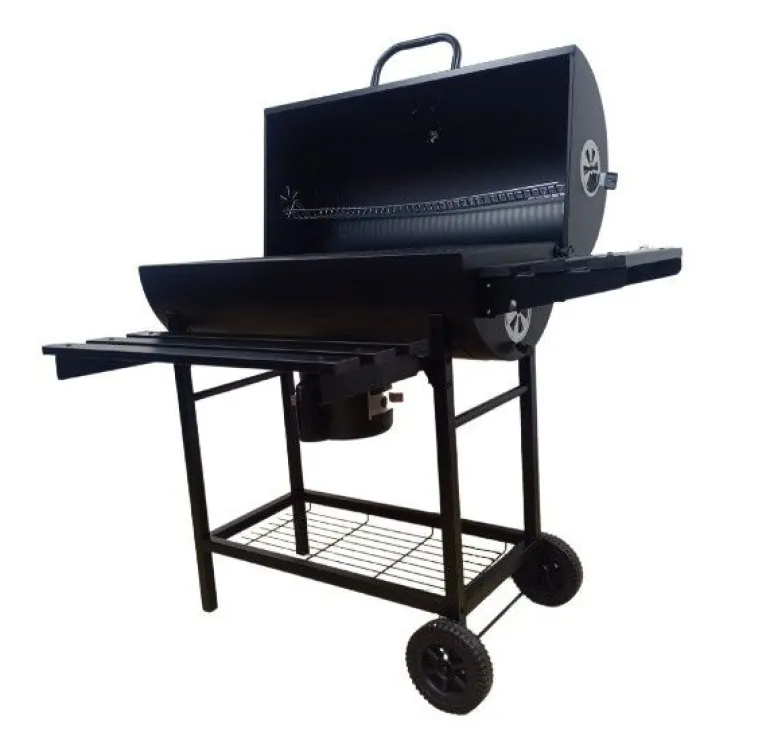 Grill Węglowy Activa Mastercook Beczka Ruszt Żeliwny 71x35cm 11260