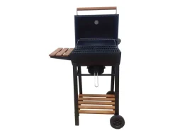 GRILL WĘGLOWY DEKRAFT BECZKA Z RUSZTEM ŻELIWNYM, DREWNO,KOMIN