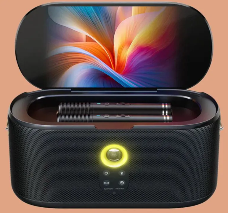 Ikarao Power audio Shell S1 Mikrofon Karaoke Czarny