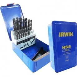 IRWIN WIERTŁO METAL HSS DIN-338 KOMPLET 25szt. 1,0 - 13,0 mm co 0,5 mm