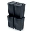 KEDEN KOSZ NA ŚMIECI SORTIBOX 35L SET 4 - CZARNY RECYKLING