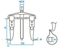 KING TONY ŚCIĄGACZ BELKOWY 90mm