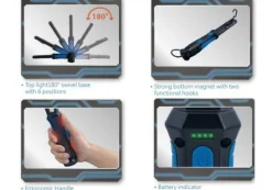 KING TONY LATARKA AKUMULATOROWA LED COB 6W