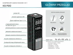 KÖNNER & SÖHNEN KOMPRESOR AKUMULATOROWY 3 w 1 P20