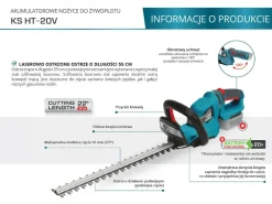 KÖNNER & SÖHNEN NOŻYCE DO ŻYWOPŁOTU AKUMULATOROWE HT-20V