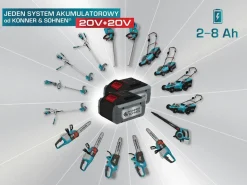 KÖNNER & SÖHNEN PIŁA ŁAŃCUCHOWA AKUMULATOROWA 20V 30cm BEZ AKUMULATORA