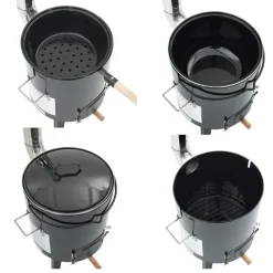 KOCIOŁEK MYŚLIWSKI Z PALENISKIEM, GARNEK RUSZT CHOCHLA