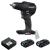 Kompaktowa i lekka wiertarko-wkrętarka 18 V Panasonic EY1DD1J18D, w zestawie ładowarka + 2 x aku 18 V / 5,0 Ah