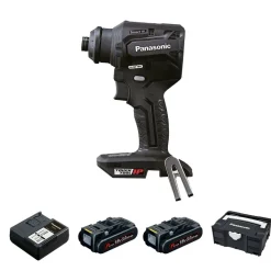 Kompaktowa i lekka wiertarko-wkrętarka 18V Panasonic EY1DD2N18A2B32 w systeinerze, 2 x 18V/3,0 Ah i ładowarka
