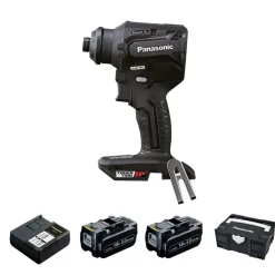 Kompaktowa i lekka wiertarko-wkrętarka 18V Panasonic EY1DD2N18A2B32 w systeinerze, 2 x 18V/5,0 Ah i ładowarka