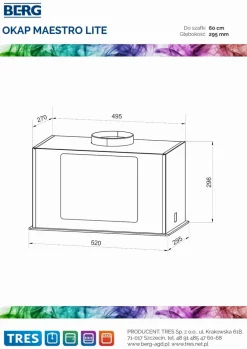 Maestro Lite Bk 52 Czarne szkło Sterowanie przyciskami + MINI KLIMATYZATOR CARRUZZO Q95 GRATIS !!!
