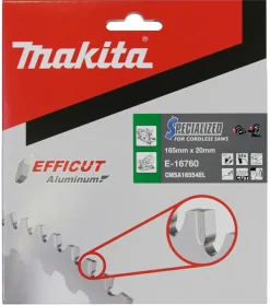 MAKITA PIŁA TARCZOWA 165x20x54z EFFICUT DO ALUMINIUM