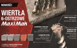 MAKITA WIERTŁO SDS MAX 38x 400x 540mm MAXI MAK 6-OSTRZOWE