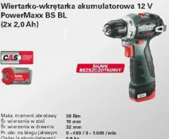 METABO WIERTARKO-WKRĘTARKA 12V 38Nm 2x2,0Ah BS BL 12