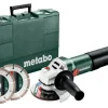 METABO.SZLIFIERKA KĄT.125 /WQ 1100-125 WALIZKA + 2 TARCZE DIAMENTOWE