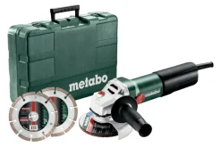 METABO.SZLIFIERKA KĄT.125 /WQ 1100-125 WALIZKA + 2 TARCZE DIAMENTOWE