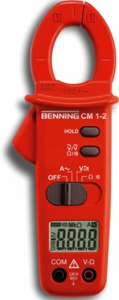 Miernik prądu BENNING CM 1-2 cęgowy z akcesoriami
