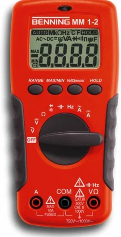 Miernik uniwersalny BENNING MM 1-2, cyfrowy z akcesoriami
