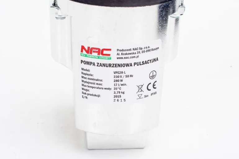 NAC POMPA MEMBRANOWA 280W VPE28-L