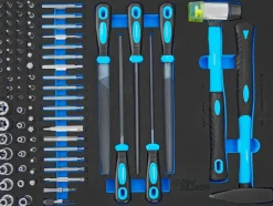 NORTEC WÓZEK NARZĘDZIOWY 7 SZUFLAD 279el.