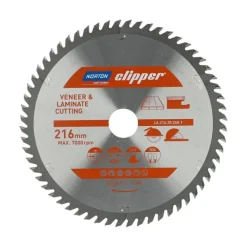 NORTON PIŁA TARCZOWA 216mm x 30mm x 60z LAMINATY I FORNIR (2,6/1,8)