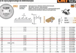 PIŁA DO CIĘCIA POPRZECZNEGO, OBRÓBKA WYKAŃCZAJĄCA HM 190x30x2,6/1,6 Z=40