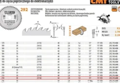 PIŁA DO CIĘCIA POPRZECZNEGO, OBRÓBKA WYKAŃCZAJĄCA HM 210x30x2,8/1,8 Z=64